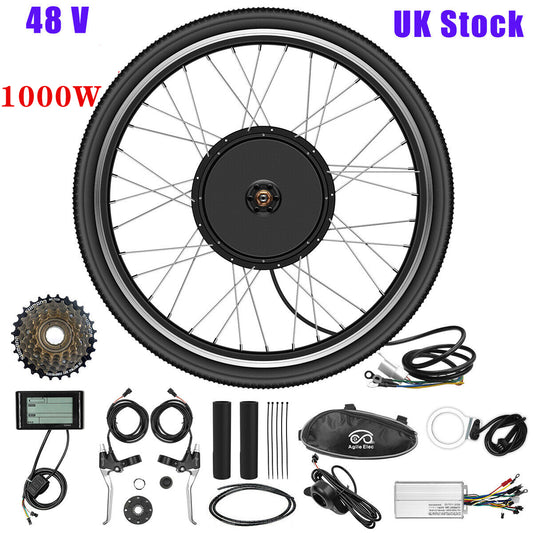 UK 27.5" 1000W Electric Bicycle Motor Conversion Kit Rear Wheel EBike